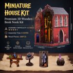 Gattlelic Arcane Spire Magic Castle DIY Book Nook Kit with LED