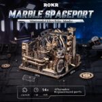 Rokr Marble Spaceport 3D Wooden Marble Run