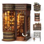Funpola Wizard Wand Shop DIY Book Nook Kit with LED
