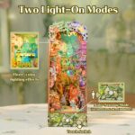 Tonecheer Fairy Tale Forest DIY Book Nook Kit with LED