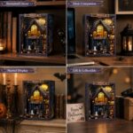 Mostcloud Halloween Witch's House DIY Book Nook Kit with LED