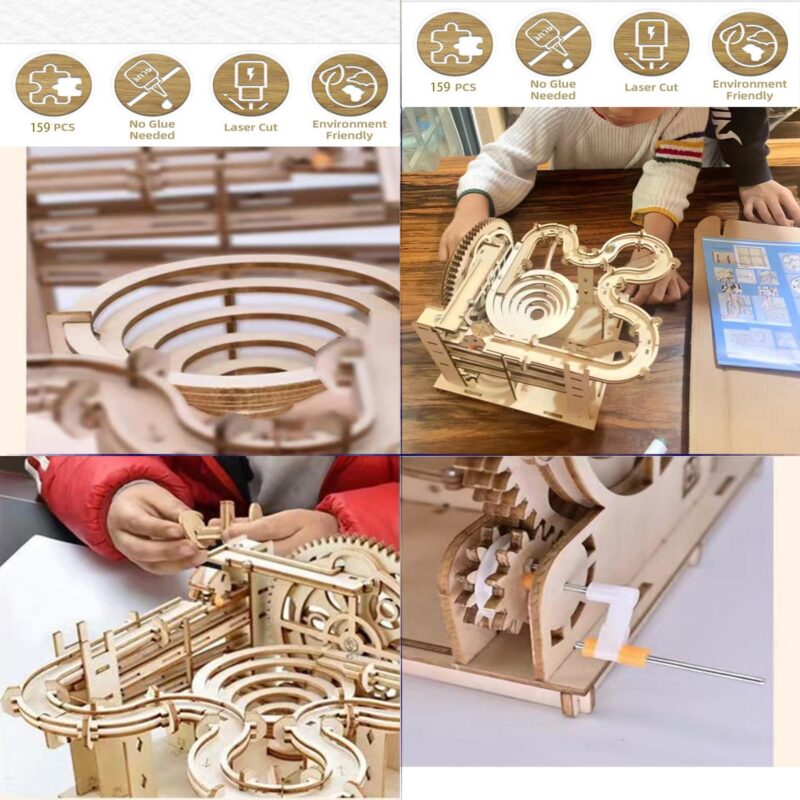 Aijuye Mechanical Maze 3D Wooden Marble Run