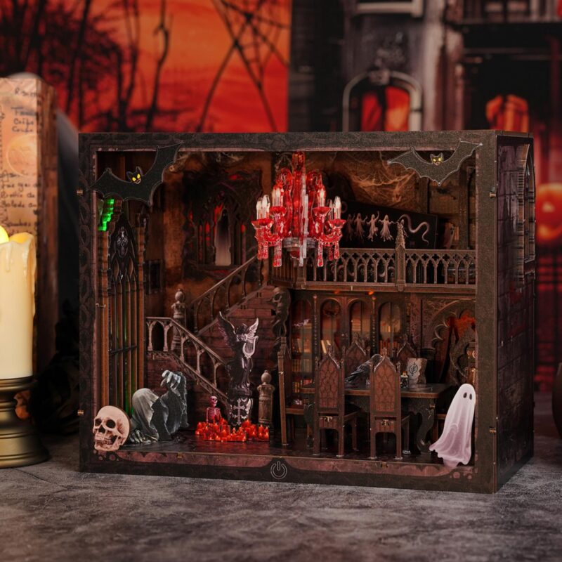 Joibabe Haunted Manor DIY Book Nook Kit with LED
