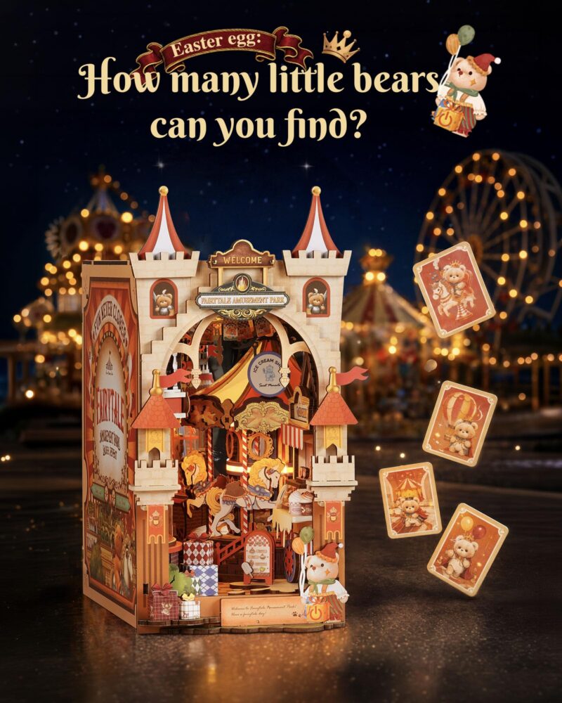 Rolife Fairytale Amusement Park DIY Book Nook Kit with LED