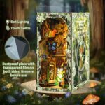 Isseve Forest Secret World DIY Book Nook Kit with LED