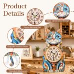 Jollitot Cat 3D Wooden Clock Puzzle