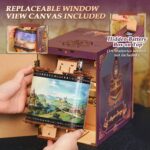 Tonecheer Magical Journey Train Cabin DIY Book Nook Kit with LED