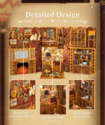 Cutefun Eternal Bookstore DIY Book Nook Kit with LED