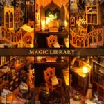 Lycidae Magic Library DIY Book Nook Kit with LED