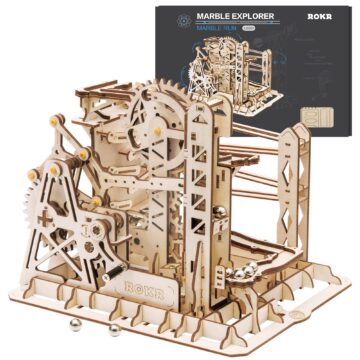 Rokr Lift Coaster 3D Wooden Marble Run
