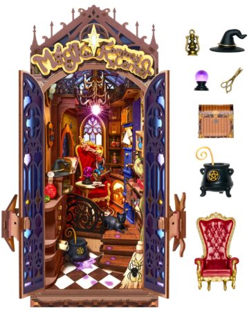 Rolife Magic Fantasy Corner DIY Book Nook Kit with LED