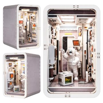 Joohour Space Capsule DIY Book Nook Kit with LED
