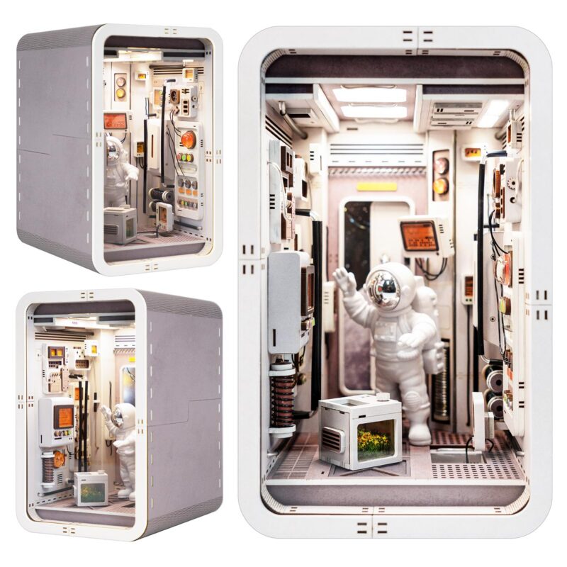 Joohour Space Capsule DIY Book Nook Kit with LED Joohour Space Capsule DIY Book Nook Kit with LED