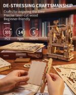Rokr Classic Printing Press 3D Wooden Puzzle