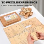 Zamtzax Mechanical Dragon Treasure Chest 3D Wooden Puzzle
