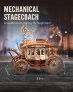 Rokr Stagecoach 3D Wooden Music Box Puzzle