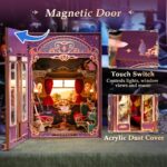 Tonecheer Magical Journey Train Cabin DIY Book Nook Kit with LED