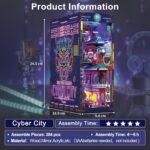 Tonecheer Cyber City DIY Book Nook Kit with LED