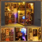 Qianling Timeless Bookshop DIY Book Nook Kit with LED
