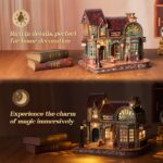 Funpola Magic Bookstore DIY Book Nook Kit with LED