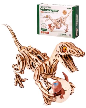 Rokr Velociraptor 3D Wooden Puzzle