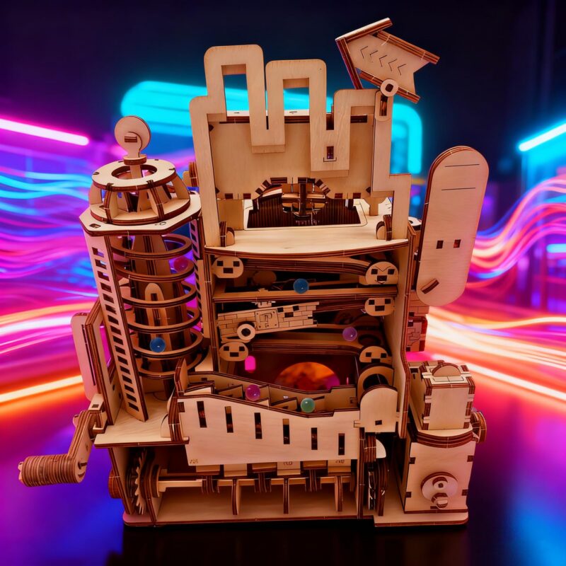 Faucly Mechanical Castle 3D Wooden Puzzle