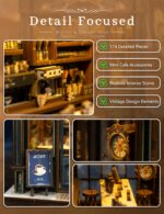 Boozuu Medieval Cafe DIY Book Nook Kit with LED