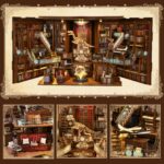 MiniCity Beyond Library Max DIY Book Nook Kit with LED