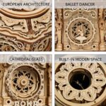 Rokr Cathedral-Style 3D Wooden Music Box Puzzle
