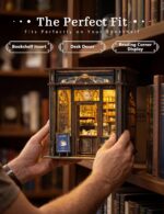 Boozuu Medieval Cafe DIY Book Nook Kit with LED