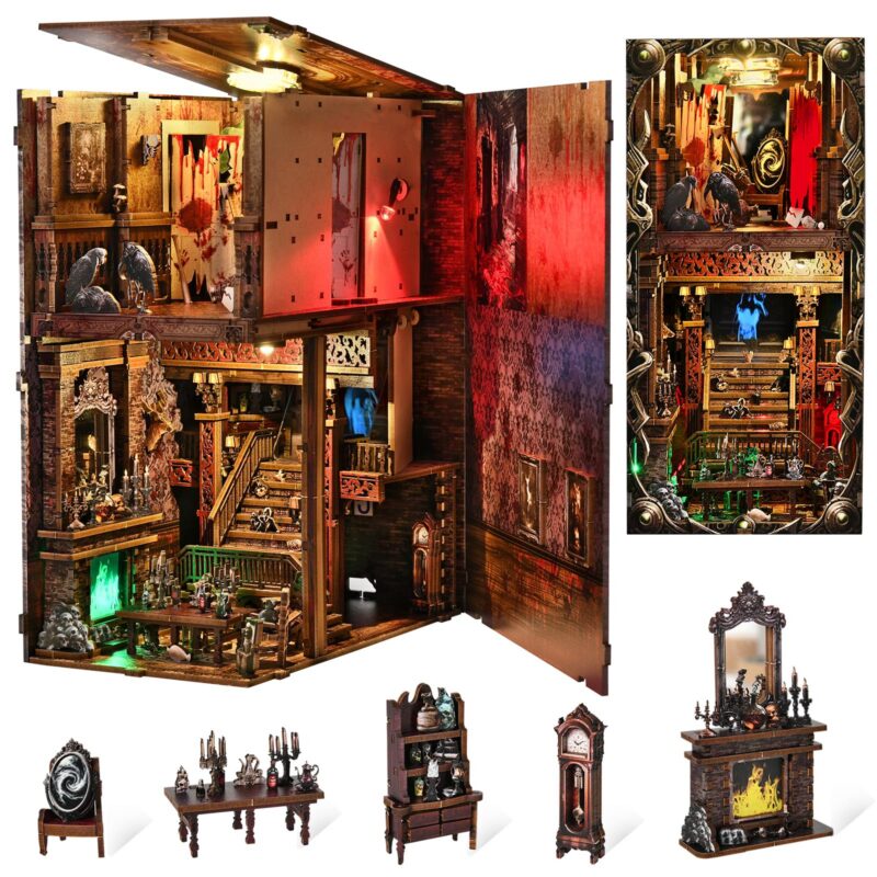 Droicc Bloody Hotel DIY Book Nook Kit with LED