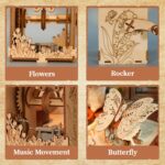 Music Park Butterfly & Calendar 3D Wooden Puzzle