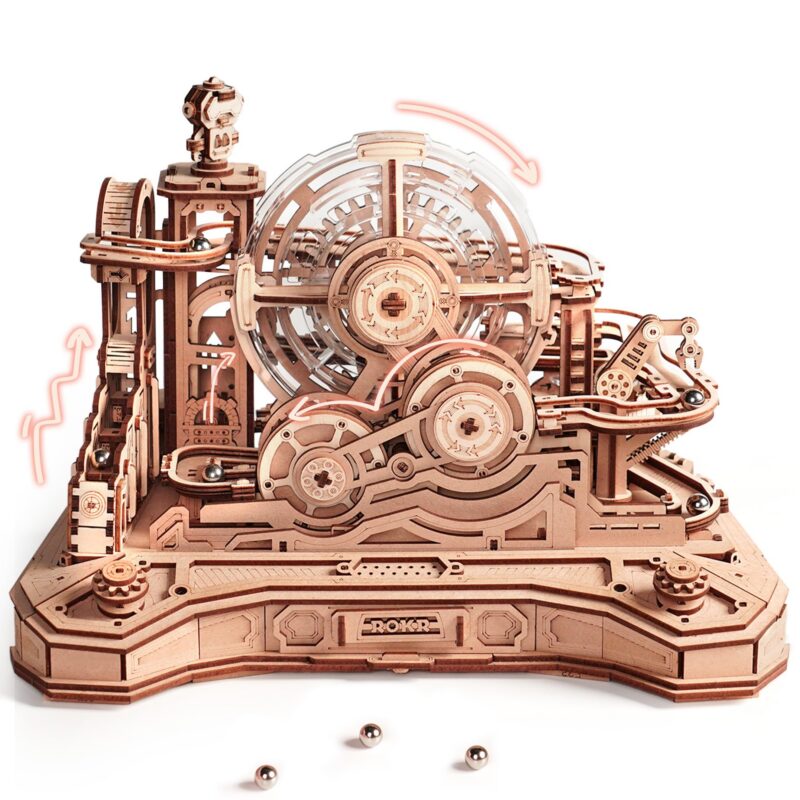 Rokr Gear Ball Challenge 3D Wooden Marble Run Rokr Gear Ball Challenge 3D Wooden Marble Run