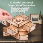 Zamtzax Mechanical Dragon Treasure Chest 3D Wooden Puzzle