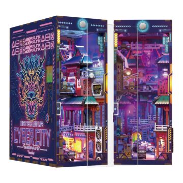 Tonecheer Cyber City DIY Book Nook Kit with LED