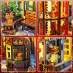 QuesEfflore Christmas Village DIY Book Nook Kit with LED