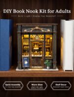 Boozuu Medieval Cafe DIY Book Nook Kit with LED