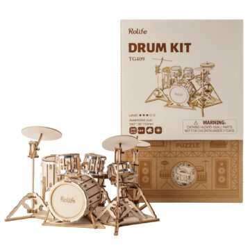 Rolife Drum Kit 3D Wooden Puzzle