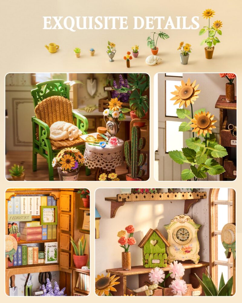 Rolife Secret Bloomy Nook DIY Book Nook Kit