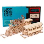 Wood Trick Toy Train Set 3D Wooden Model Kit
