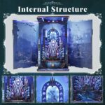 MiniCity Throne of Aqua DIY Book Nook Kit with LED