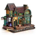 Funpola Magic Bookstore DIY Book Nook Kit with LED
