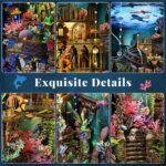 Fifijoy Lost City of Atlantis DIY Book Nook Kit with LED