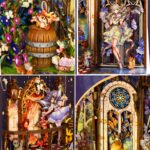 Ozjay Fairy Tale Elves DIY Book Nook Kit with LED