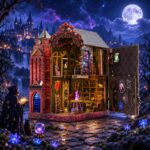 Gattlelic Arcane Spire Magic Castle DIY Book Nook Kit with LED