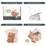 Rowood Magic Piano 3D Wooden Music Box Puzzle
