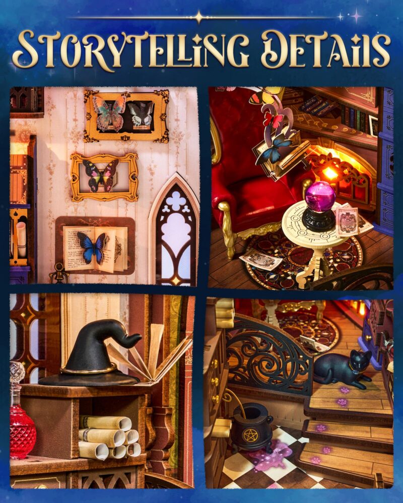 Rolife Magic Fantasy Corner DIY Book Nook Kit with LED