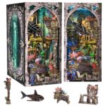 Fifijoy Lost City of Atlantis DIY Book Nook Kit with LED