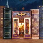 Tonecheer Magical Journey Train Cabin DIY Book Nook Kit with LED